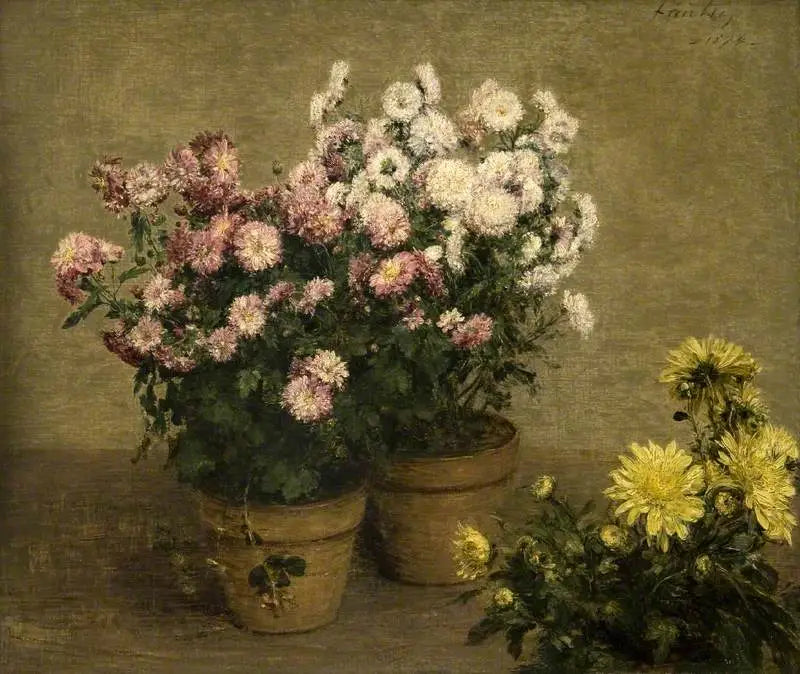 Chrysanthemums - Henri Fantin-Latour