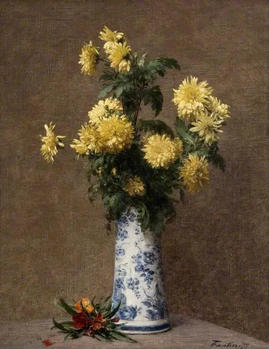 Yellow Chrysanthemums - Henri Fantin-Latour