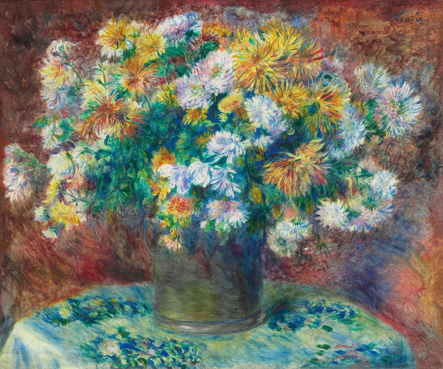 Chrysanthemums - Pierre-Auguste Renoir