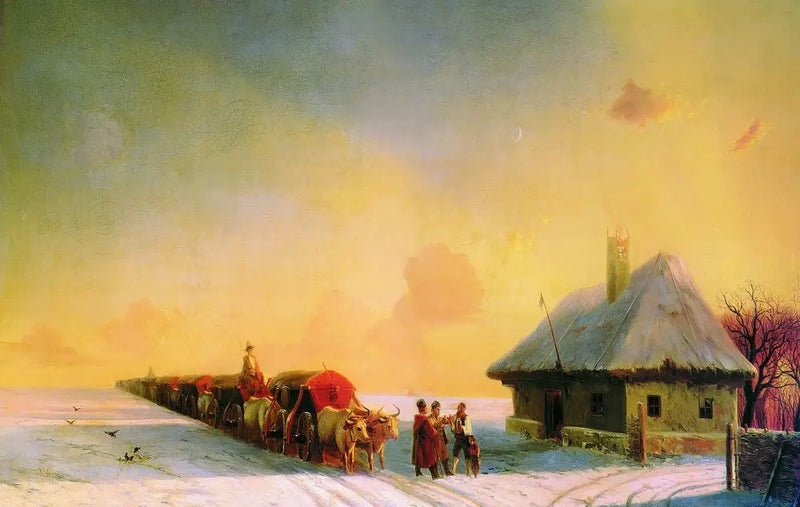Chumaks in Little Russia - Ivan Aïvazovski