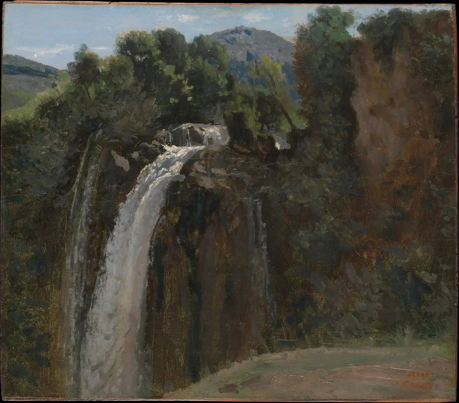 Waterfall in Terni - Jean-Baptiste Camille Corot
