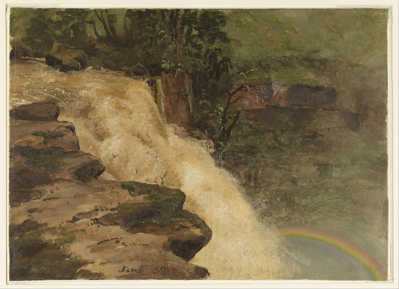 Waterfall in Colombia - Frederic Edwin Church