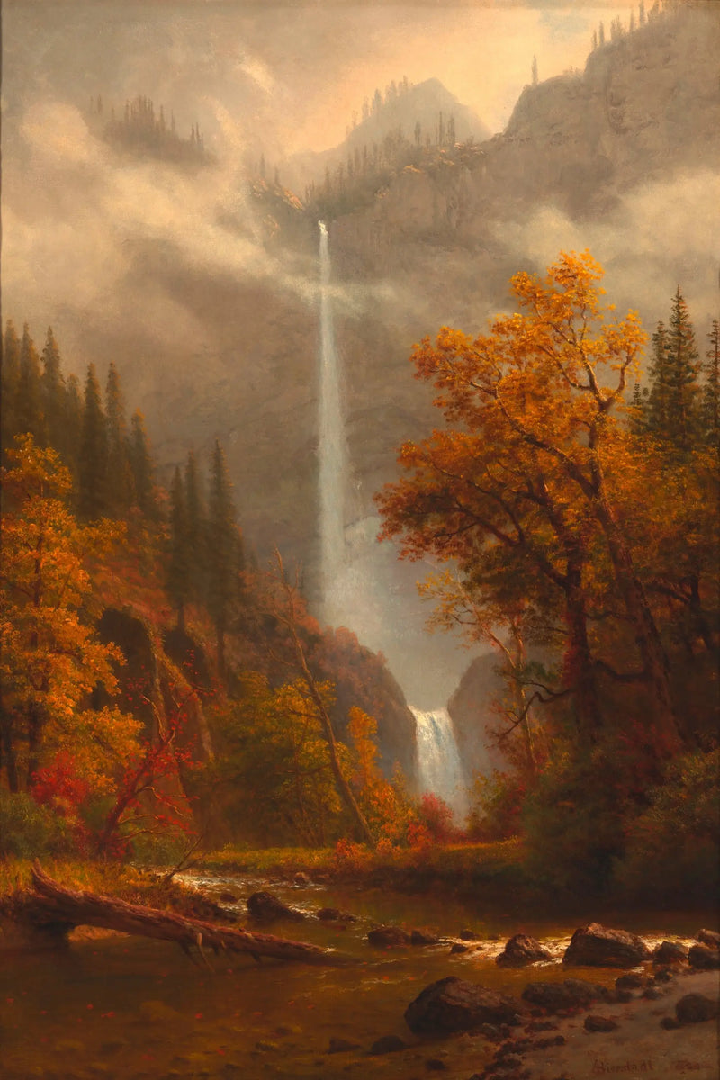 Multnomah Falls - Albert Bierstadt