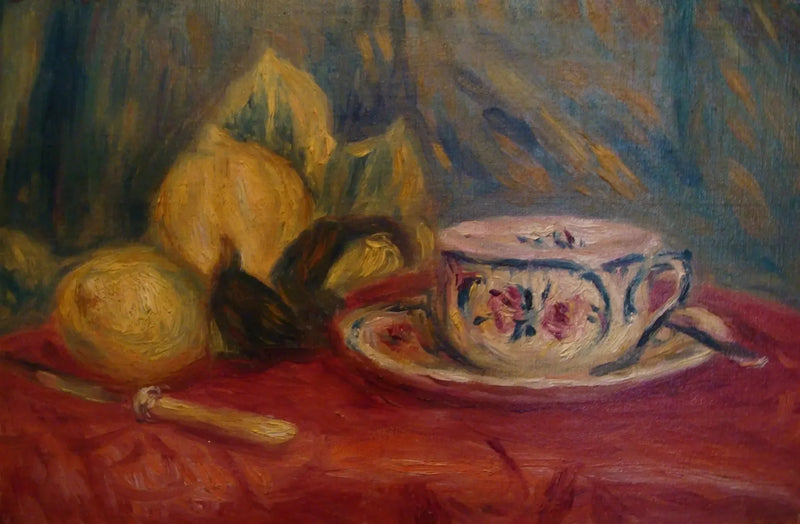 Lemons and Tea Cup, Cagnes - Pierre-Auguste Renoir