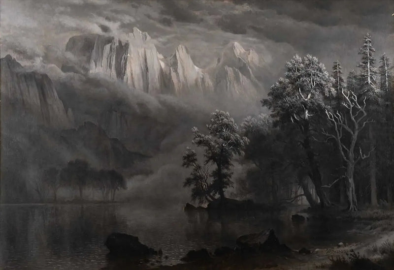 Moonlight over Yosemite - Albert Bierstadt