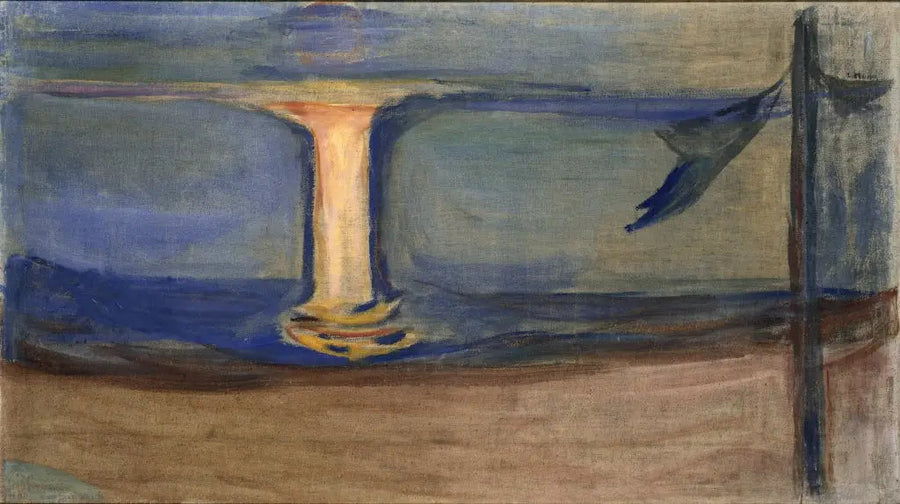 Moonlight on the Sea (Frieze Reinhardt) - Edvard Munch