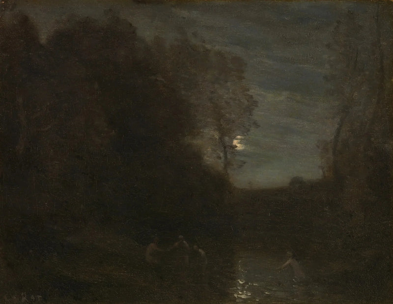 Moonlight - Jean-Baptiste Camille Corot