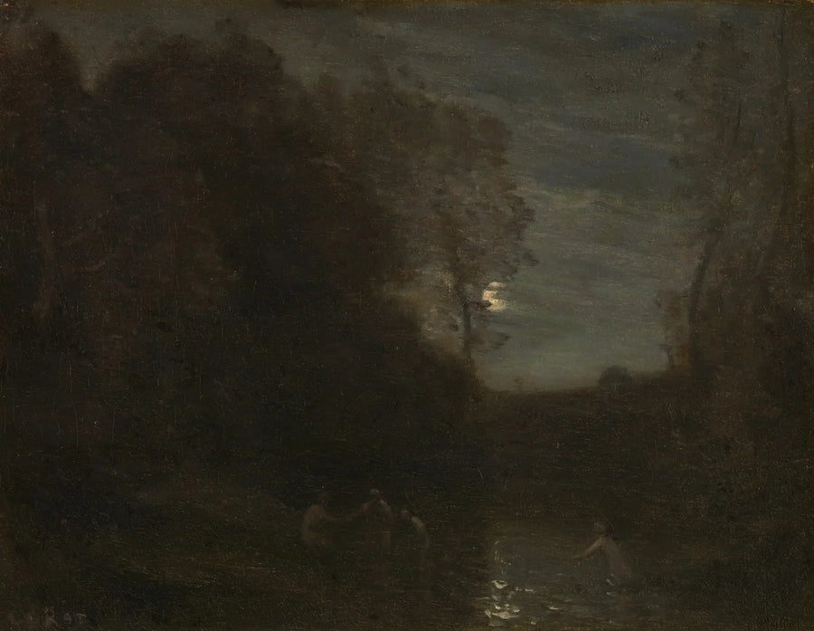 Moonlight - Jean-Baptiste Camille Corot