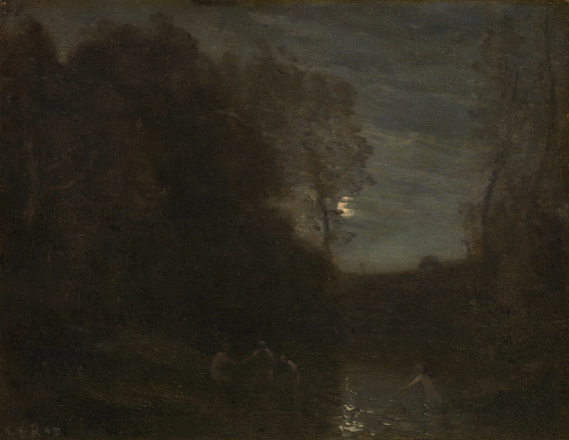 Moonlight - Jean-Baptiste Camille Corot