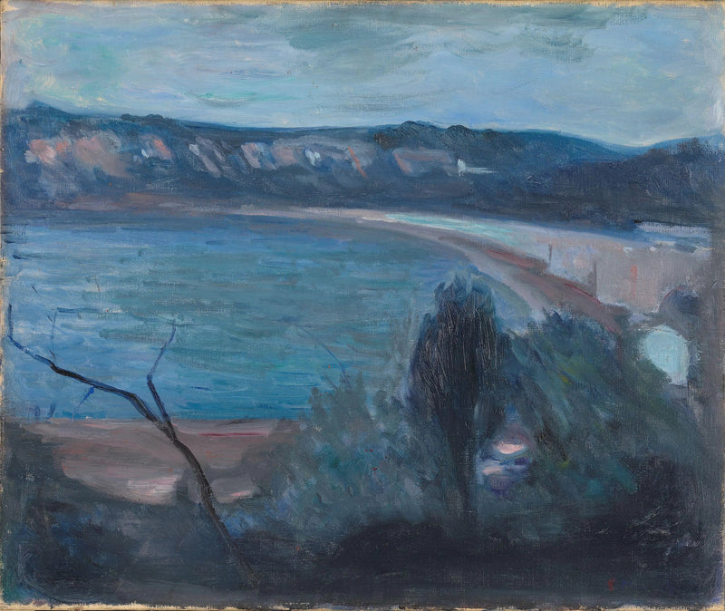 Moonlight near the Mediterranean - Edvard Munch