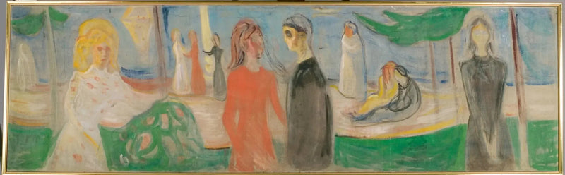 Moonlight on the Beach - Edvard Munch
