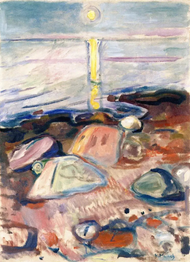 Moonlight on the Beach - Edvard Munch