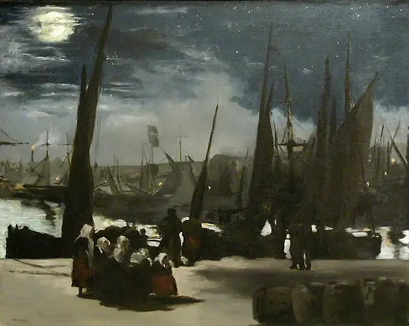 Moonlight on the Port of Boulogne - Édouard Manet