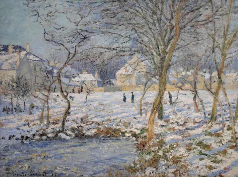 The Lake, the Effect of Snow - Claude Monet