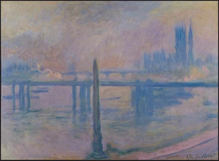 Cleopatra's Needle and Charing Cross Bridge - Claude Monet