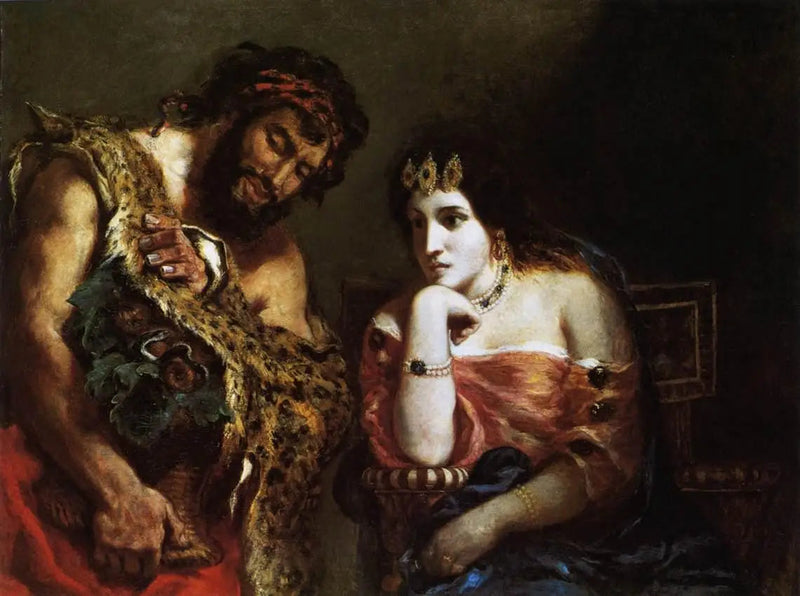 Cleopatra and the Peasant - Eugène Delacroix