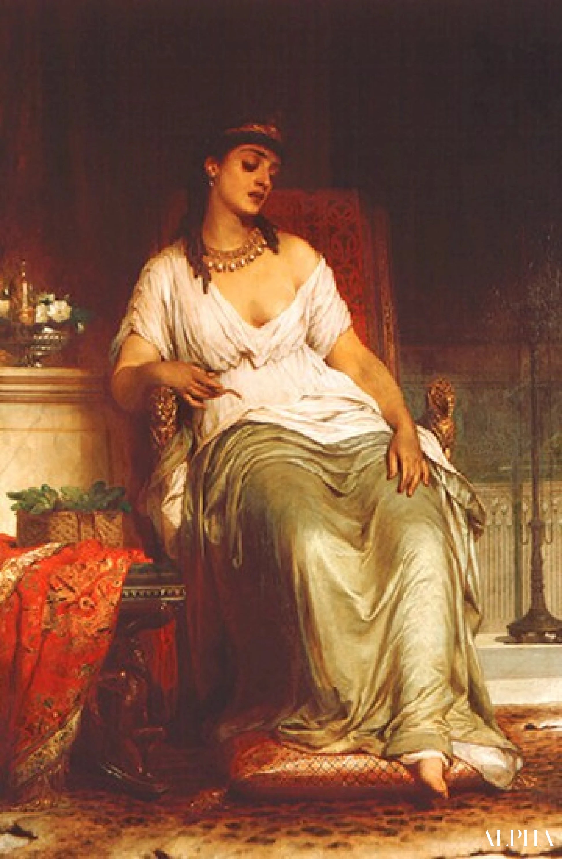 Cléopâtre - Sir Francis Dicksee Reproductions de tableaux à la peinture à l’huile