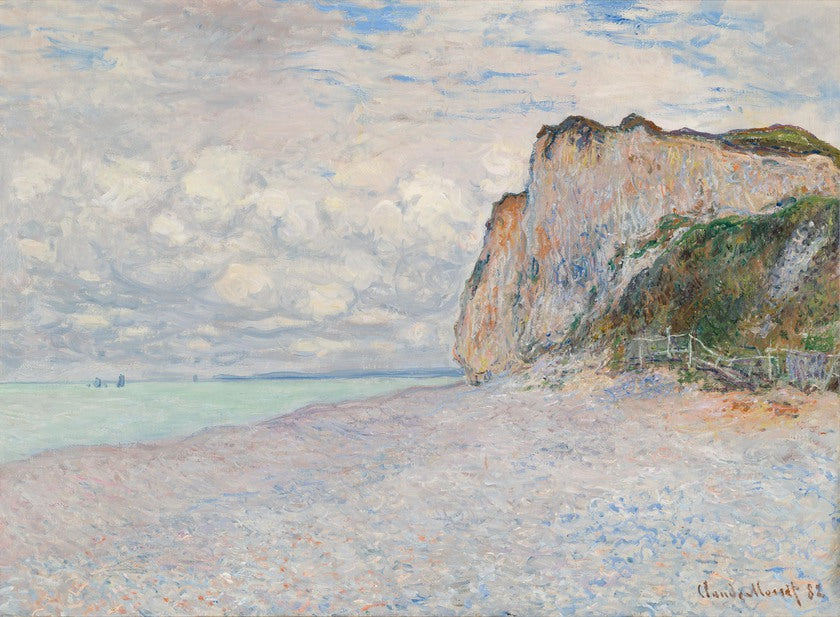 Reproduction du tableau « Cliffs près de Dieppe - Claude Monet » par Alpha Reproduction en peinture à l’huile