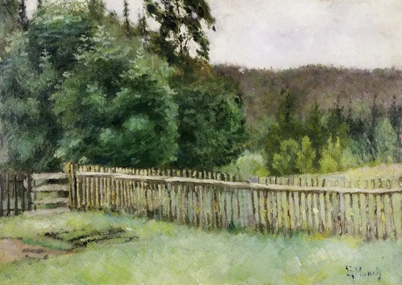 Forest Fence - Edvard Munch