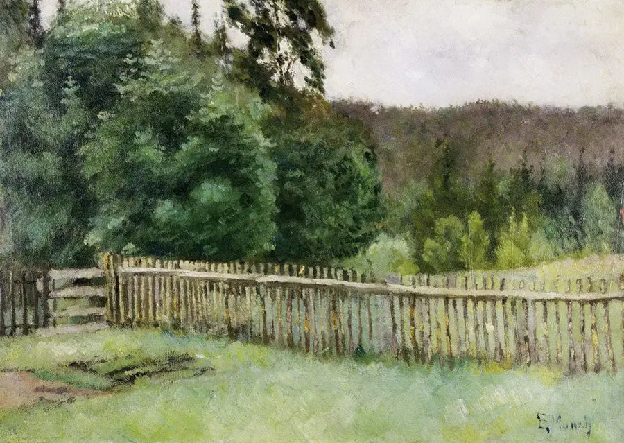 Forest Fence - Edvard Munch