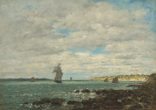 🌊 Coasts of Brittany – Eugène Boudin (1874)