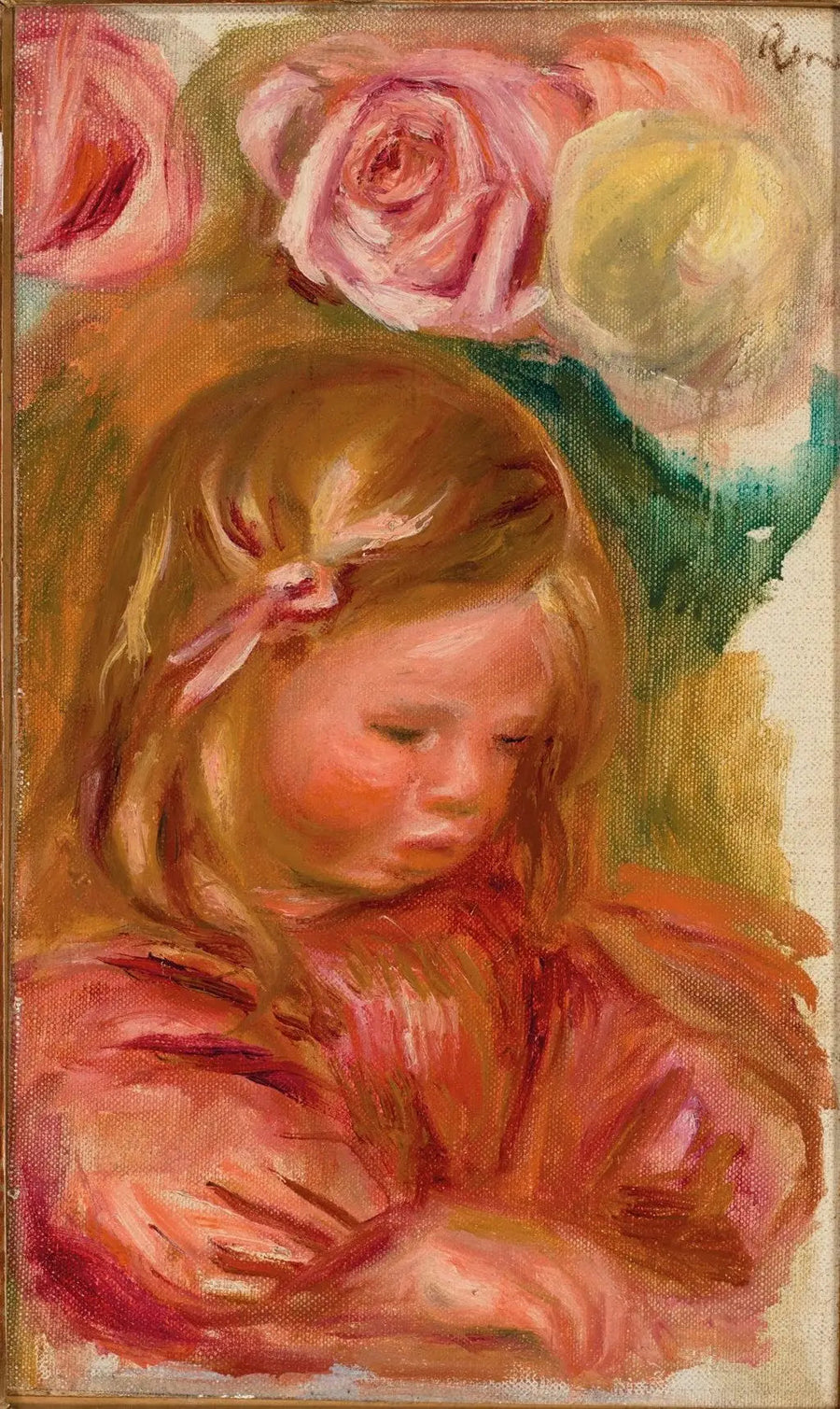 Coco in the Roses - Pierre-Auguste Renoir