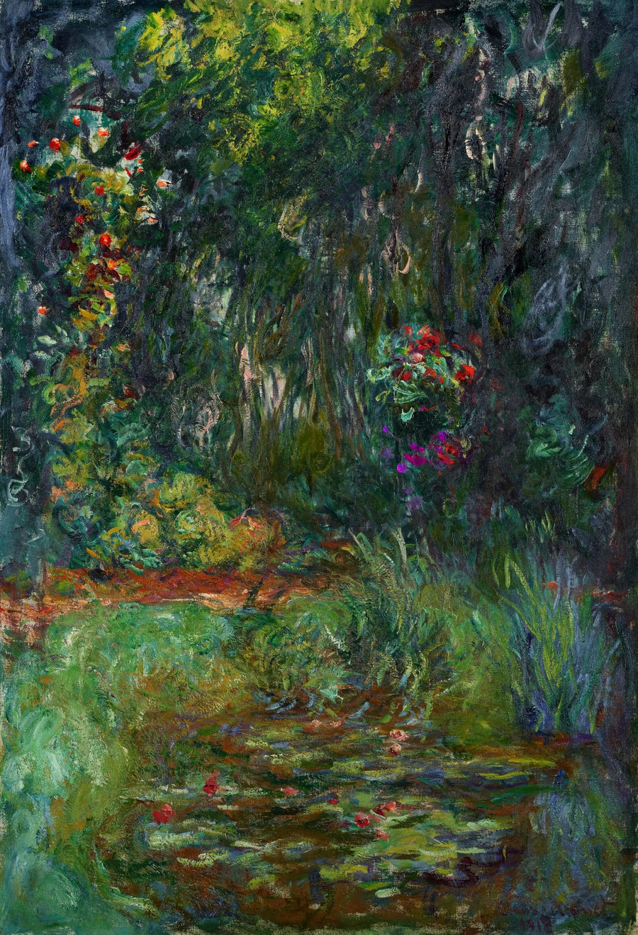 Corner of the Basin with Water Lilies - Claude Monet