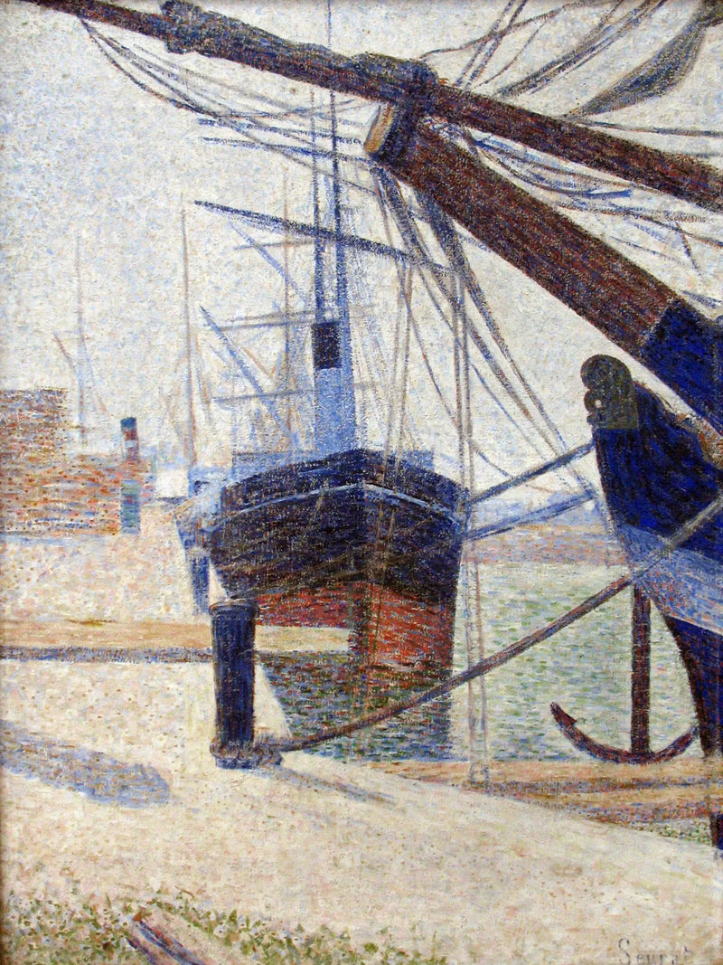 Corner of a Pond, Honfleur - Georges Seurat