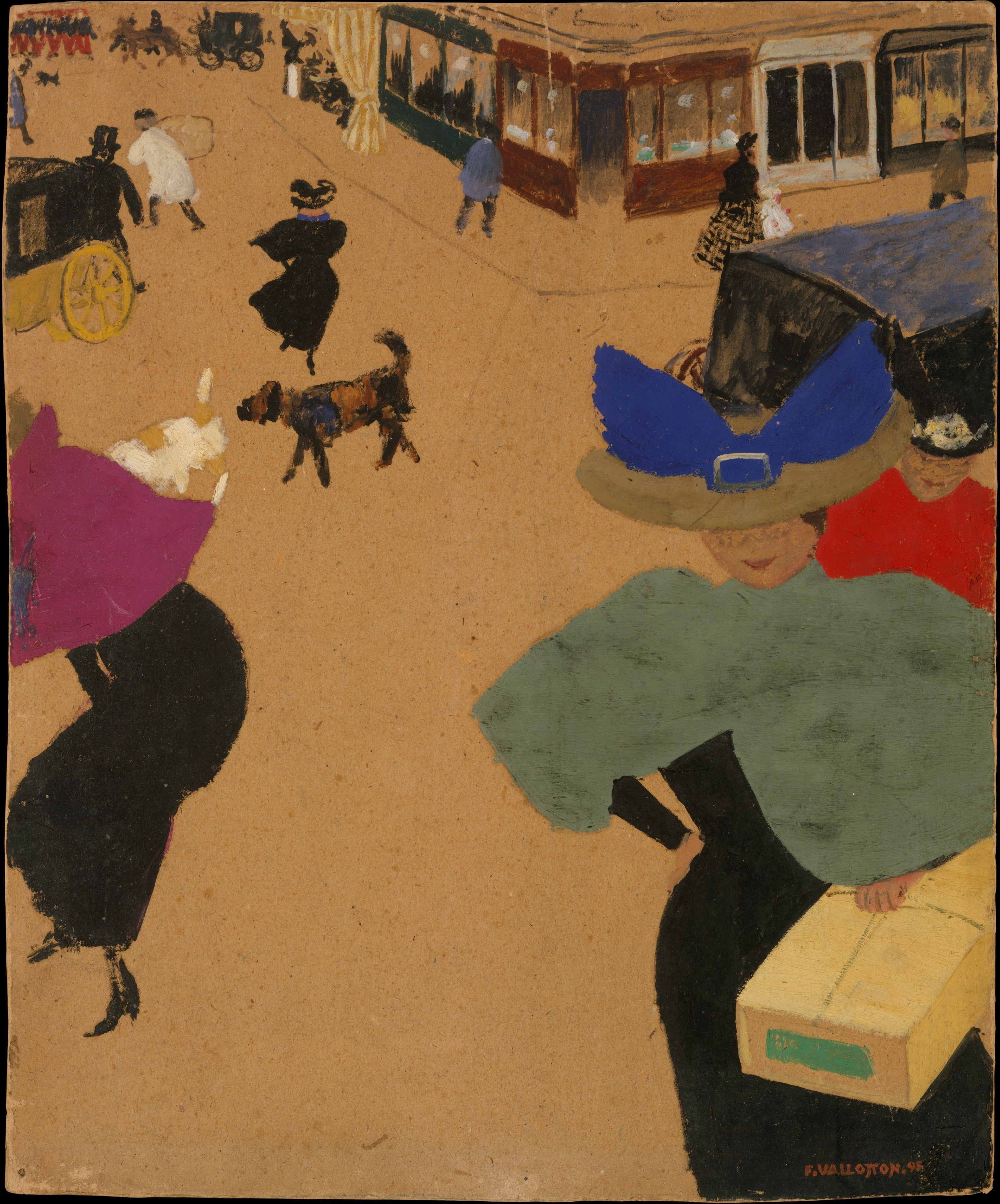 Street Corner in Paris - Félix Vallotton