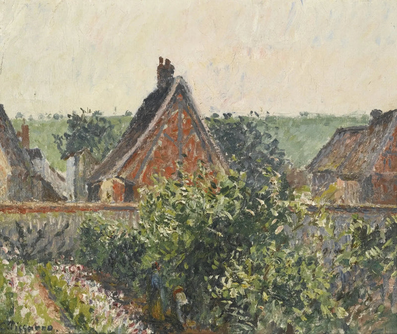 Garden Corner at Eragny. - Camille Pissarro