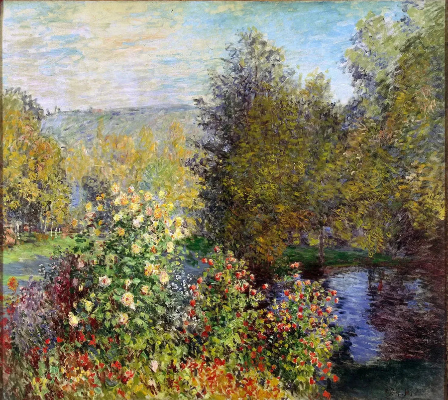 Garden corner in Montgeron W418 - Claude Monet