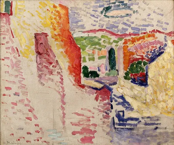 Reproduction du tableau « Collioure, rue du Soleil - Henri Matisse » par Alpha Reproduction en peinture à l’huile