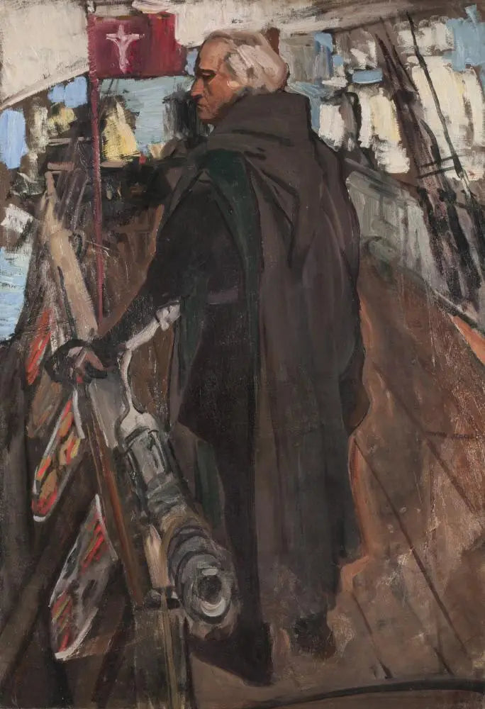 Columbus Leaving Palos (from behind, with Falconet) - Joaquín Sorolla