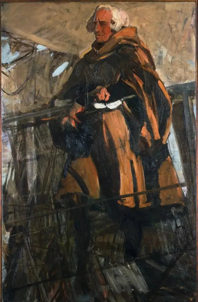Columbus Leaving Palos (profile to the left) - Joaquín Sorolla