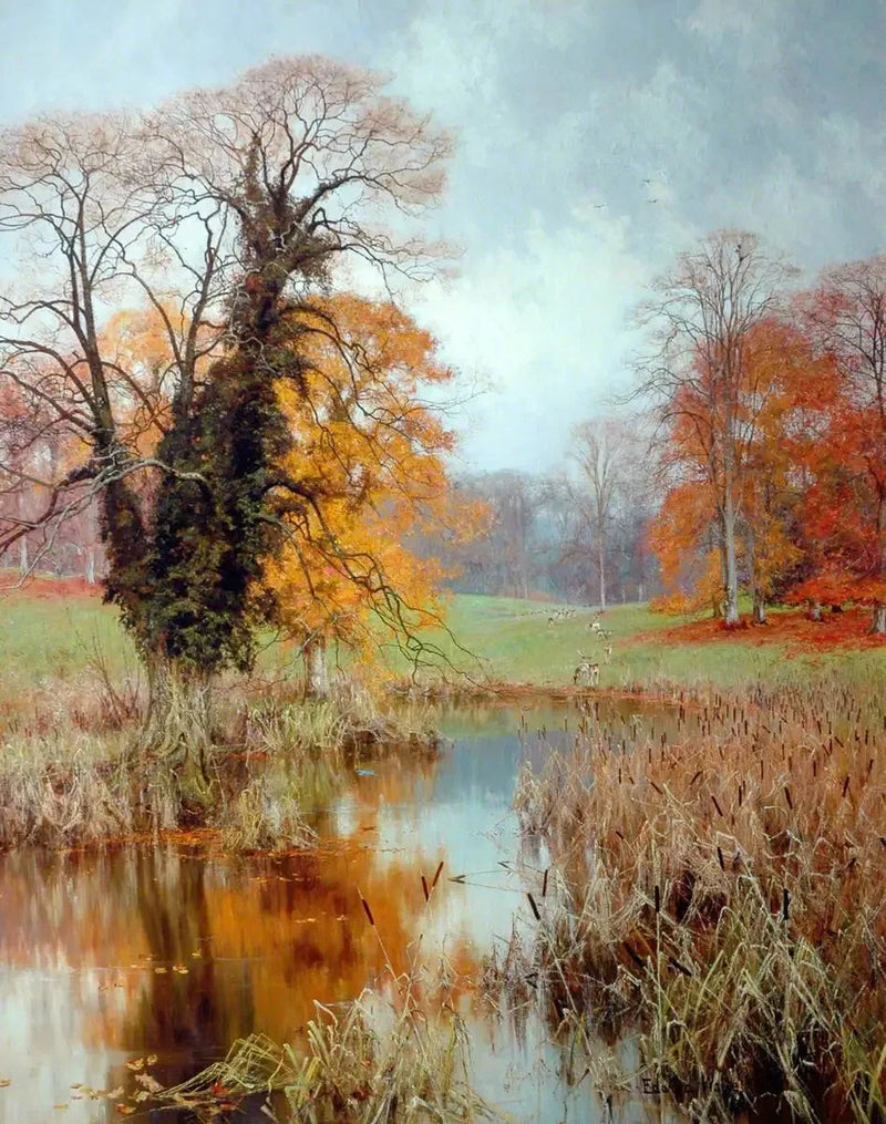 Autumn coloring (« When yellow leaves, or none, or few, hang on these branches ») - Edward Wilkins Waite