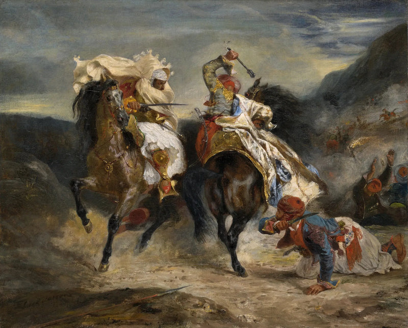 The Combat of Giaour and Hassan - Eugène Delacroix