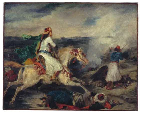 The Combat of the Giaour and the Pasha - Eugène Delacroix