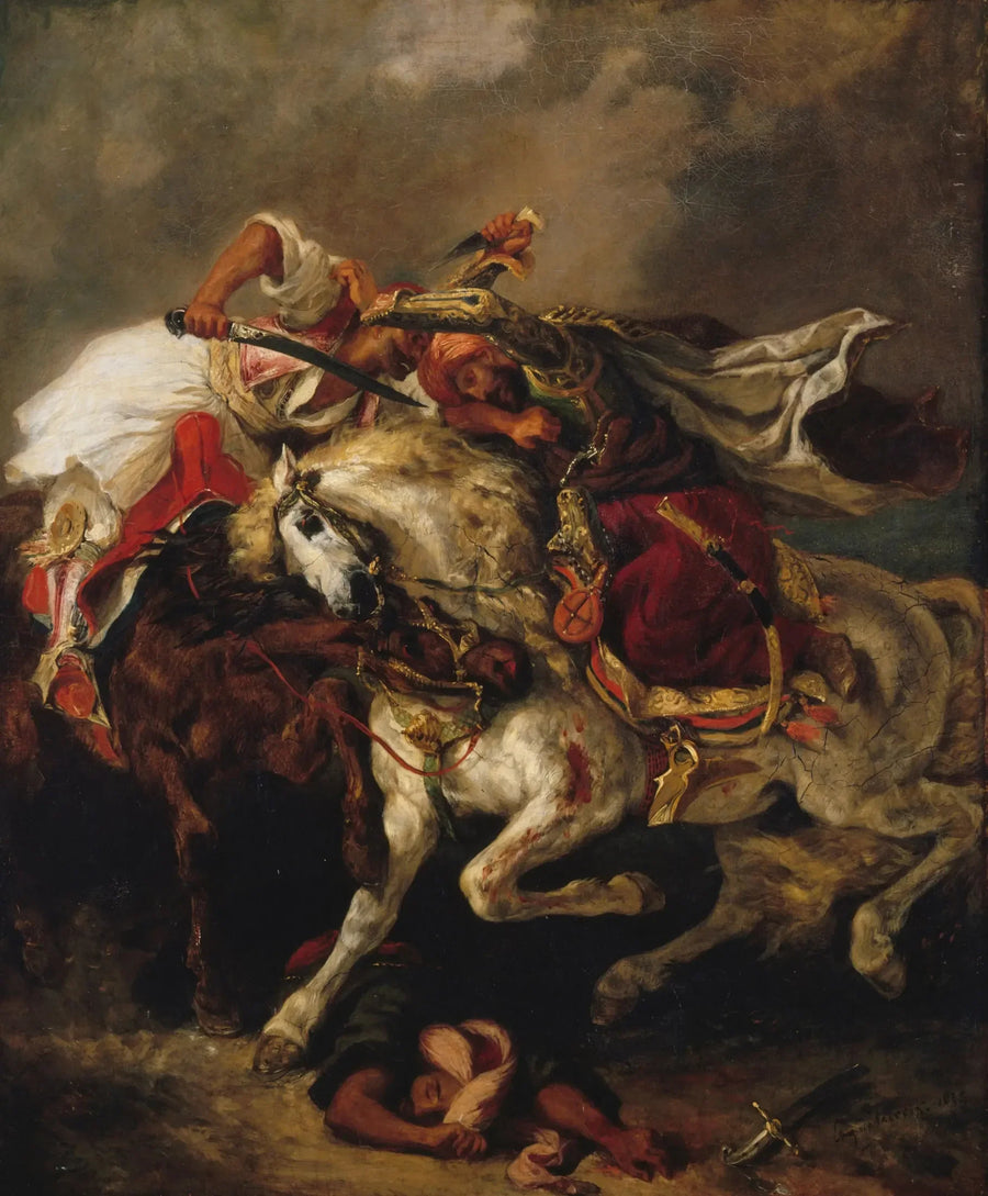 The Combat of the Giaour and the Pasha - Eugène Delacroix