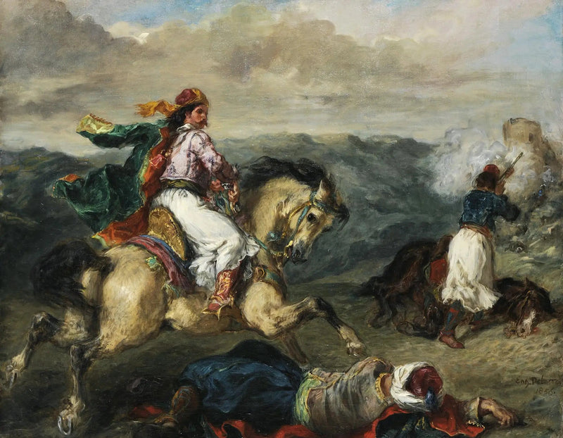 Combat between Greeks and Turks - Eugène Delacroix