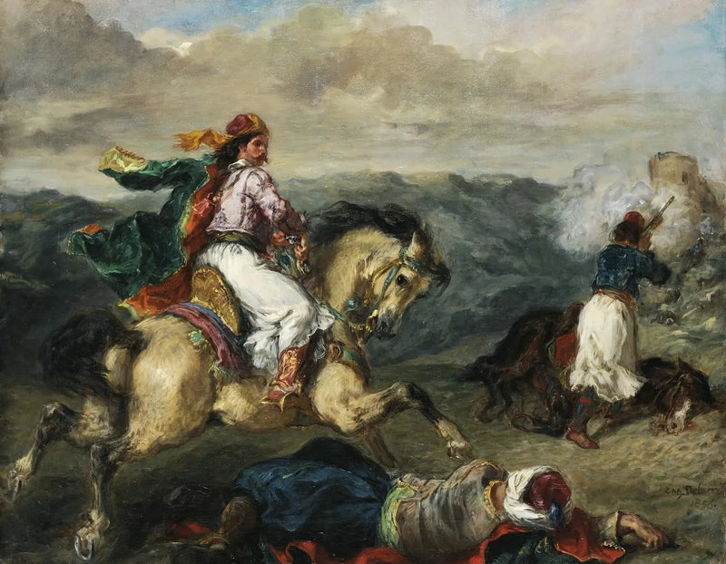 Combat between Greeks and Turks - Eugène Delacroix