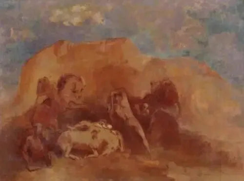 Equestrian Combat - Odilon Redon