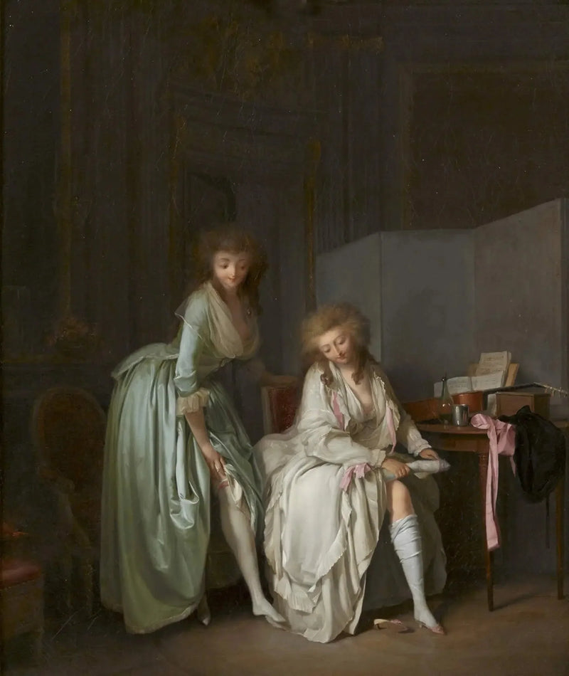 Comparison of Small Feet - Louis-Léopold Boilly