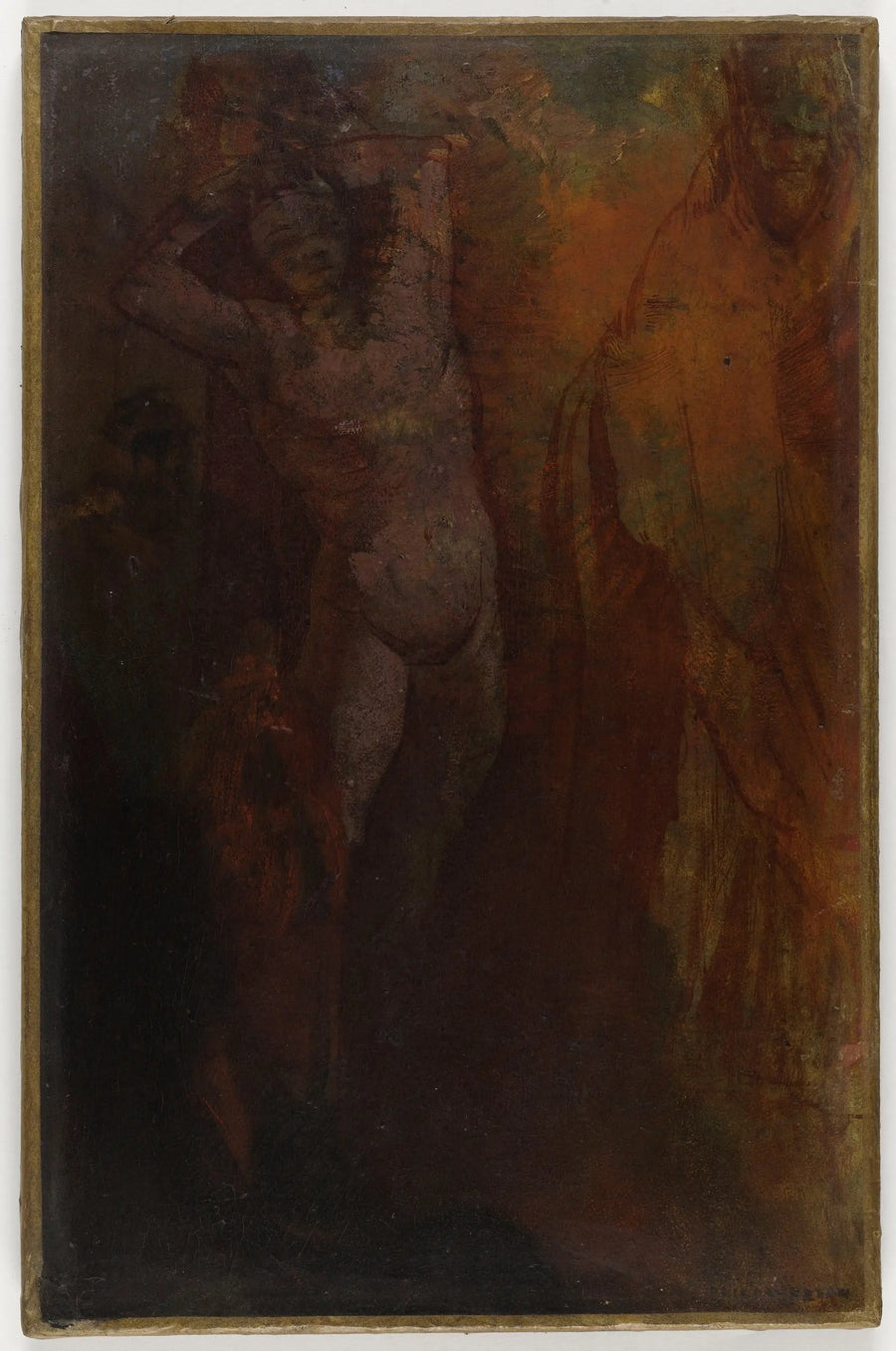 Composition with three characters (Flagellation?) - Odilon Redon