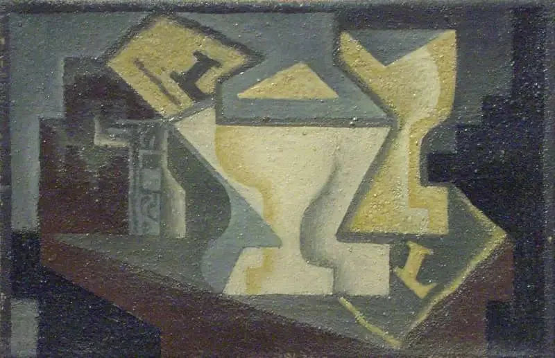 Composition abstraite - Juan Gris image 1 reproduction de peinture à l’huile