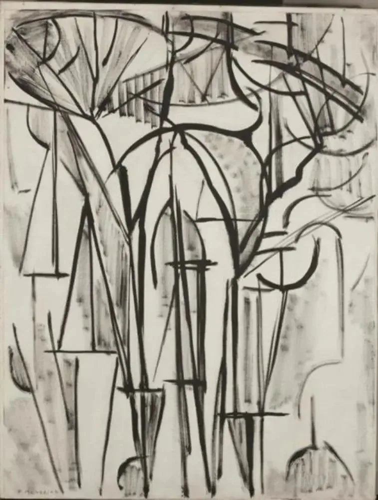 Composition Trees 1 (Unfinished) - Piet Mondrian