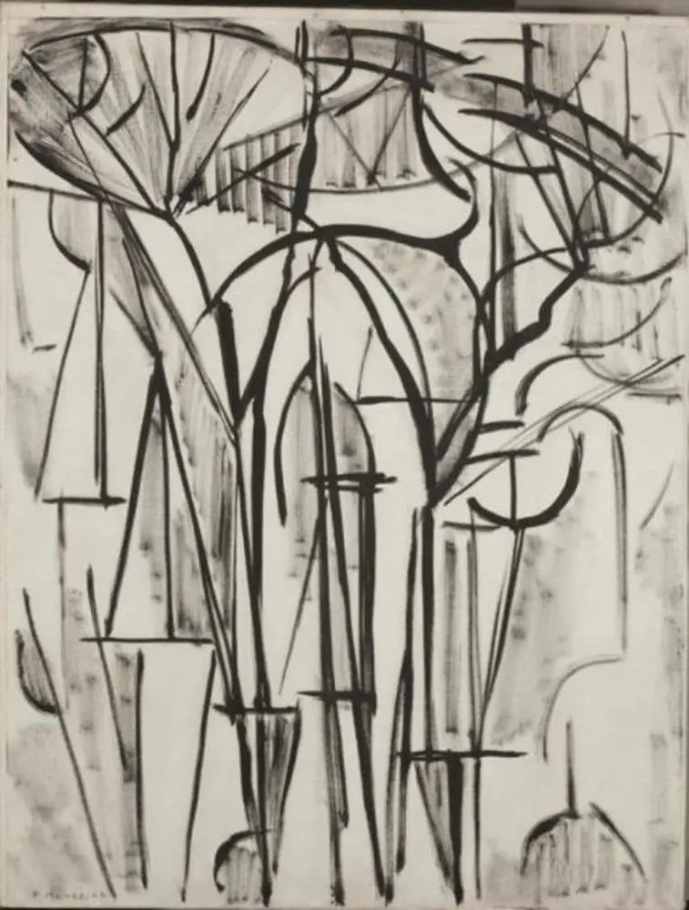 Composition Trees 1 (Unfinished) - Piet Mondrian
