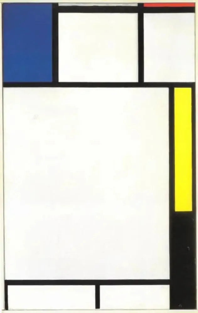 Composition with blue, red, yellow, and black - Piet Mondrian