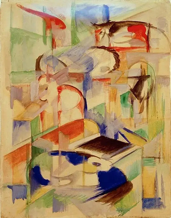Composition with Animals - Franz Marc
