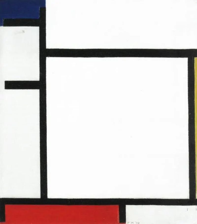 Composition with blue, yellow, red, and gray - Piet Mondrian