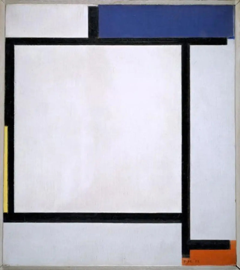 Composition with blue, black, yellow, and red - Piet Mondrian